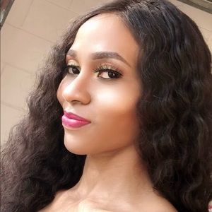 deep wave Lace frontal wig 18in